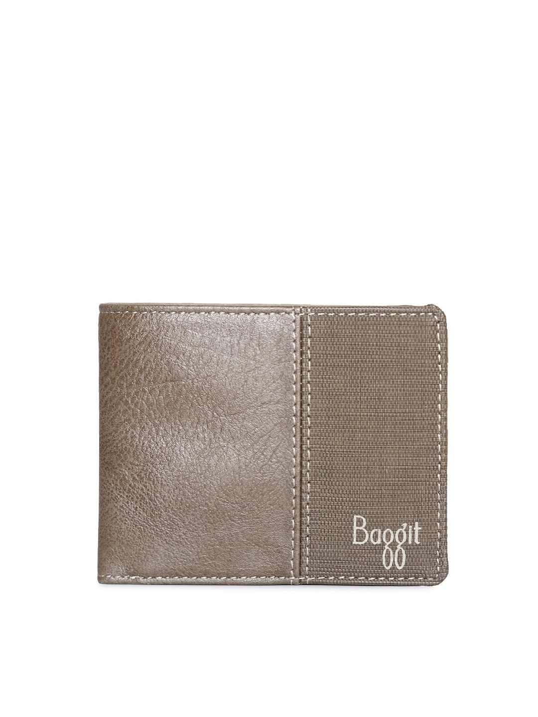 

Baggit Men Beige Solid Two Fold Wallet