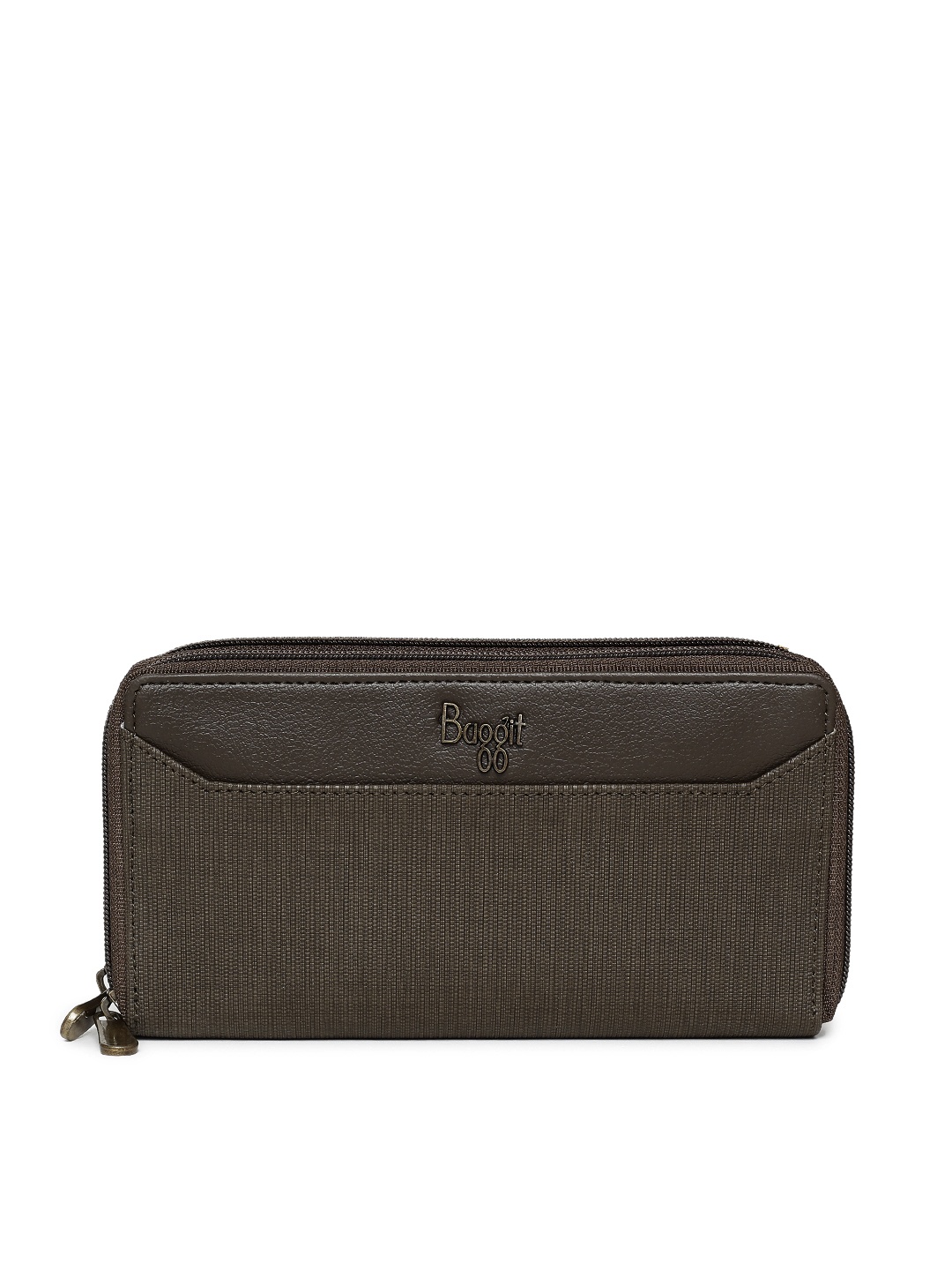 

Baggit Women Brown Solid Zip Around Wallet