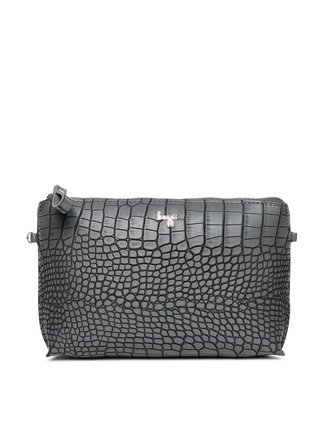 

Baggit Charcoal Grey Textured Sling Bag