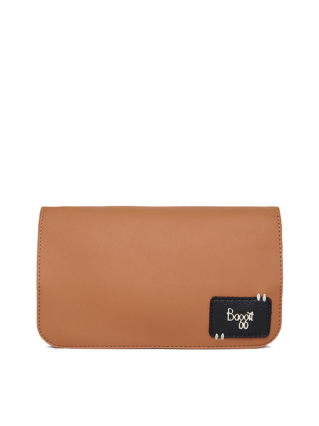 

Baggit Tan Brown Solid Sling Bag