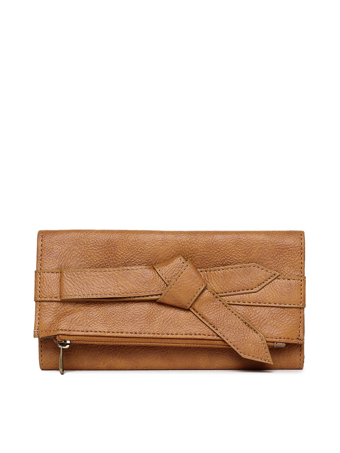 

Baggit Women Tan Brown Solid Two Fold Wallet