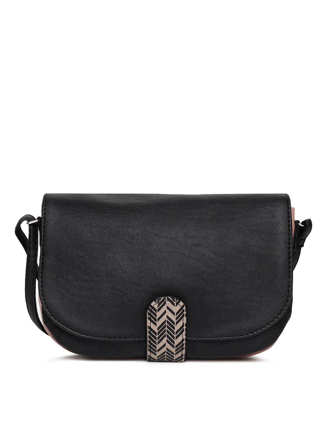 

Baggit Black Solid Sling Bag