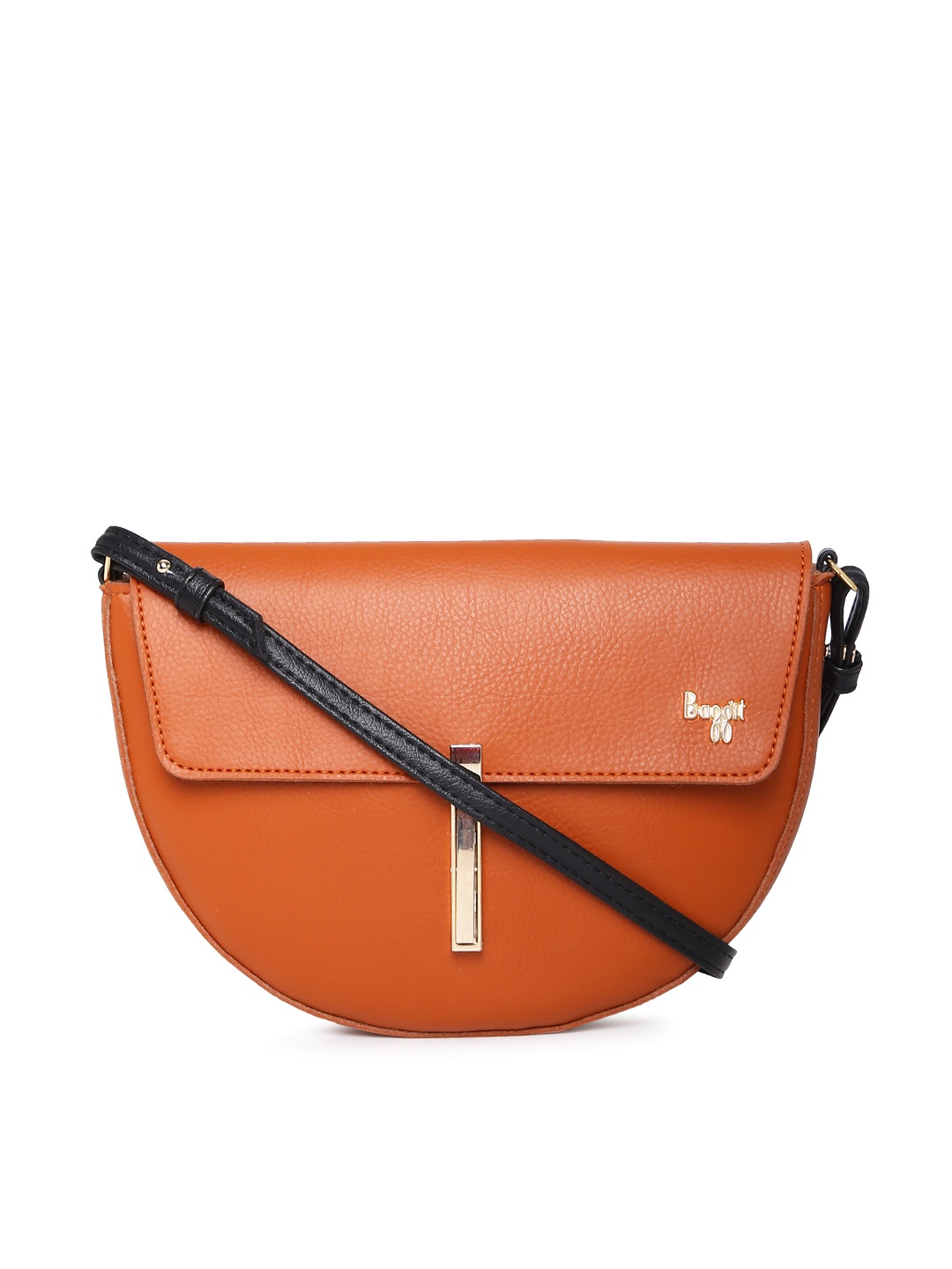 

Baggit Tan Brown Solid Sling Bag