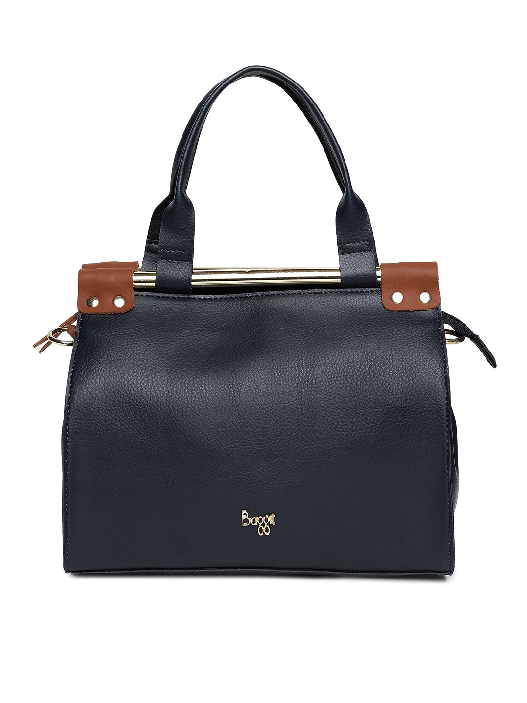 

Baggit Navy Blue Solid Handheld Bag