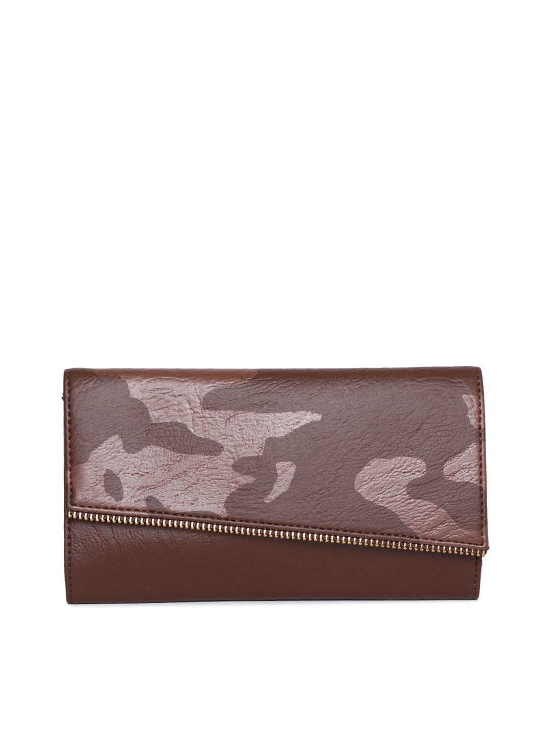 

Baggit Women Brown Printed Three Fold Wallet