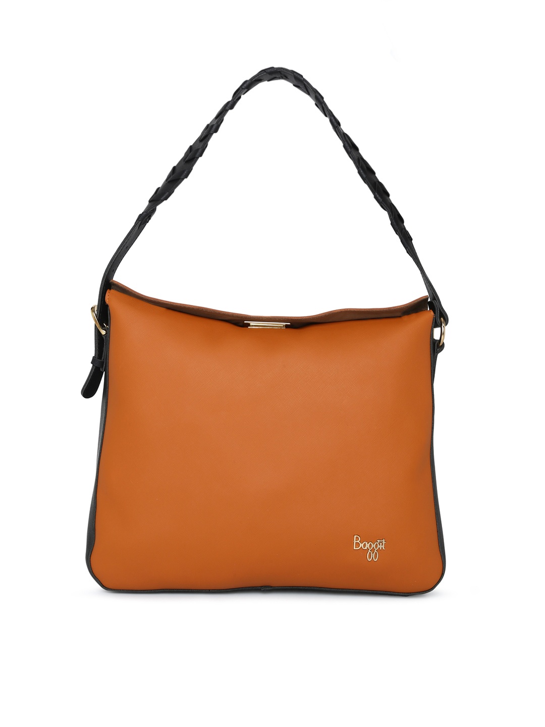 

Baggit Tan Brown Solid Hobo Bag
