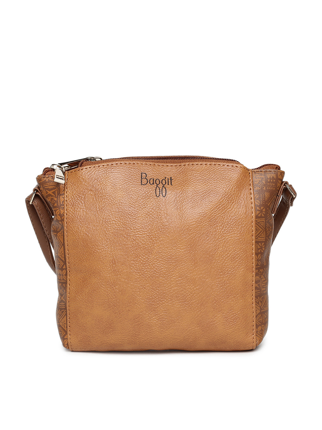 

Baggit Brown Solid Sling Bag