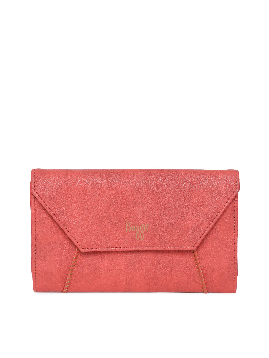 

Baggit Women Red Solid Two Fold Wallet