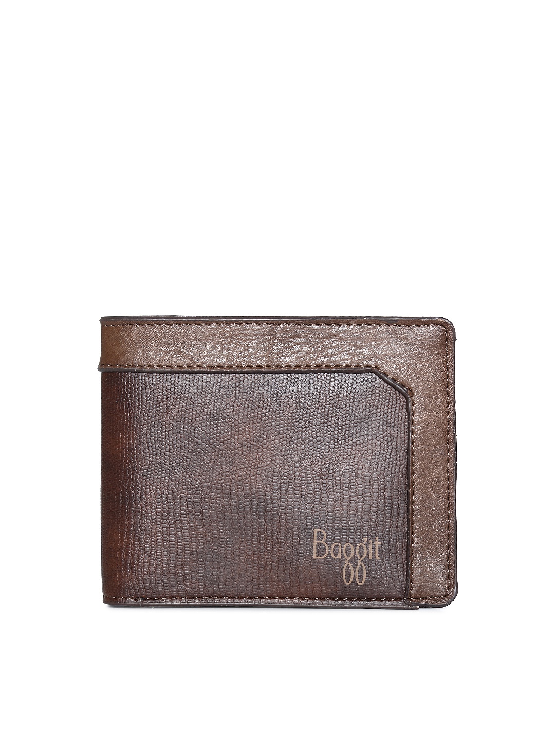 

Baggit Men Brown Solid Two Fold Wallet