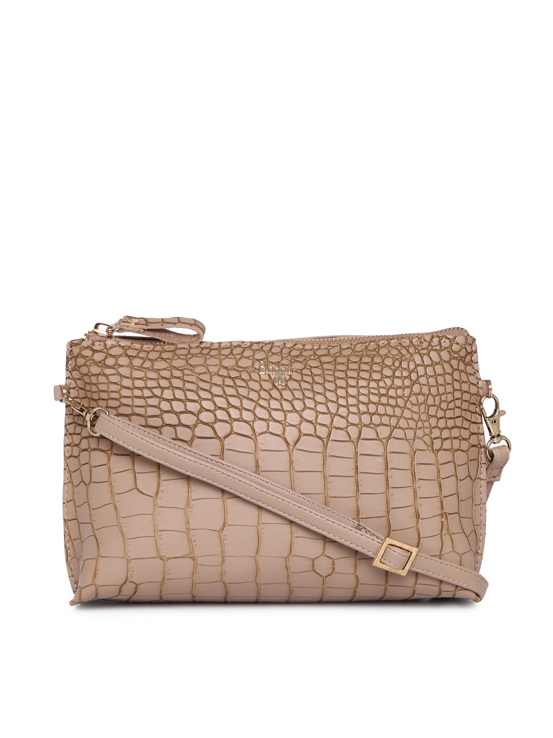 

Baggit Nude-Coloured Textured Sling Bag