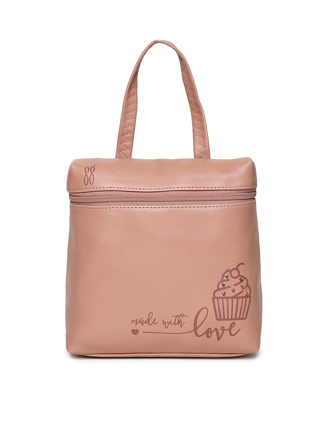 

Baggit Women Pink Graphic Backpack Come Handbag