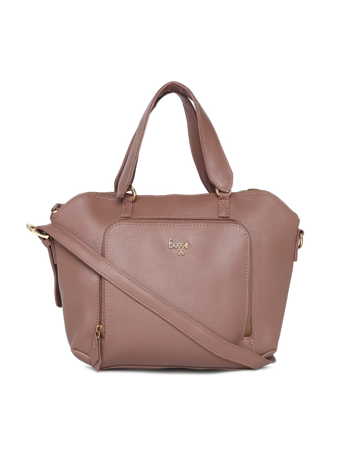 

Baggit Taupe Solid Handheld Bag