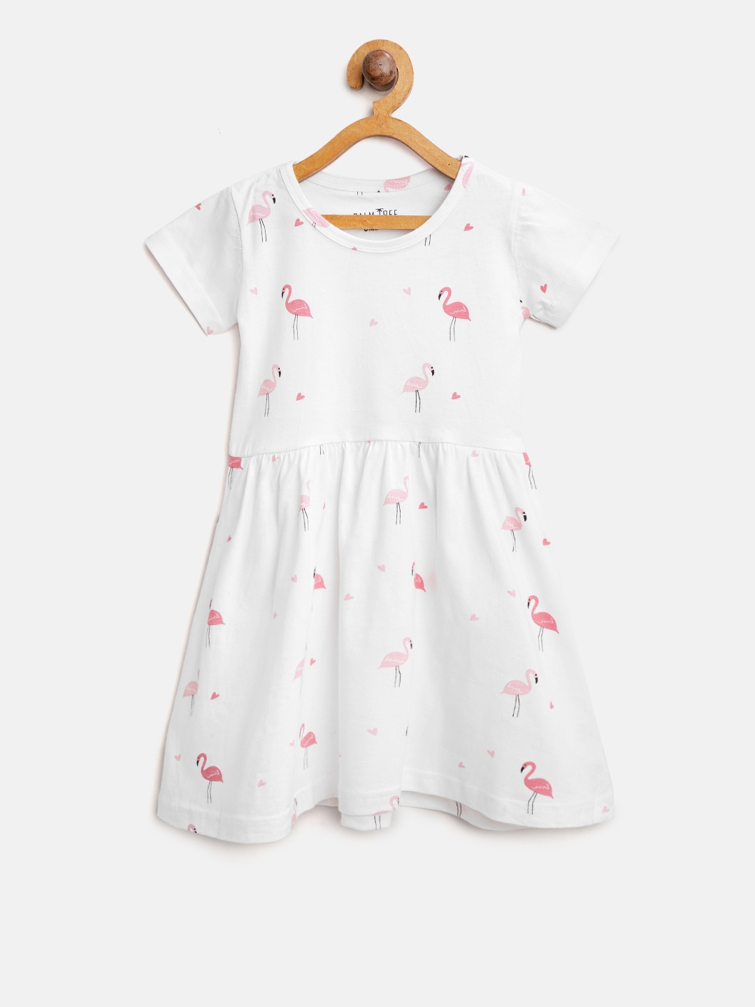 

Palm Tree Girls White Printed Fit and Flare Dress