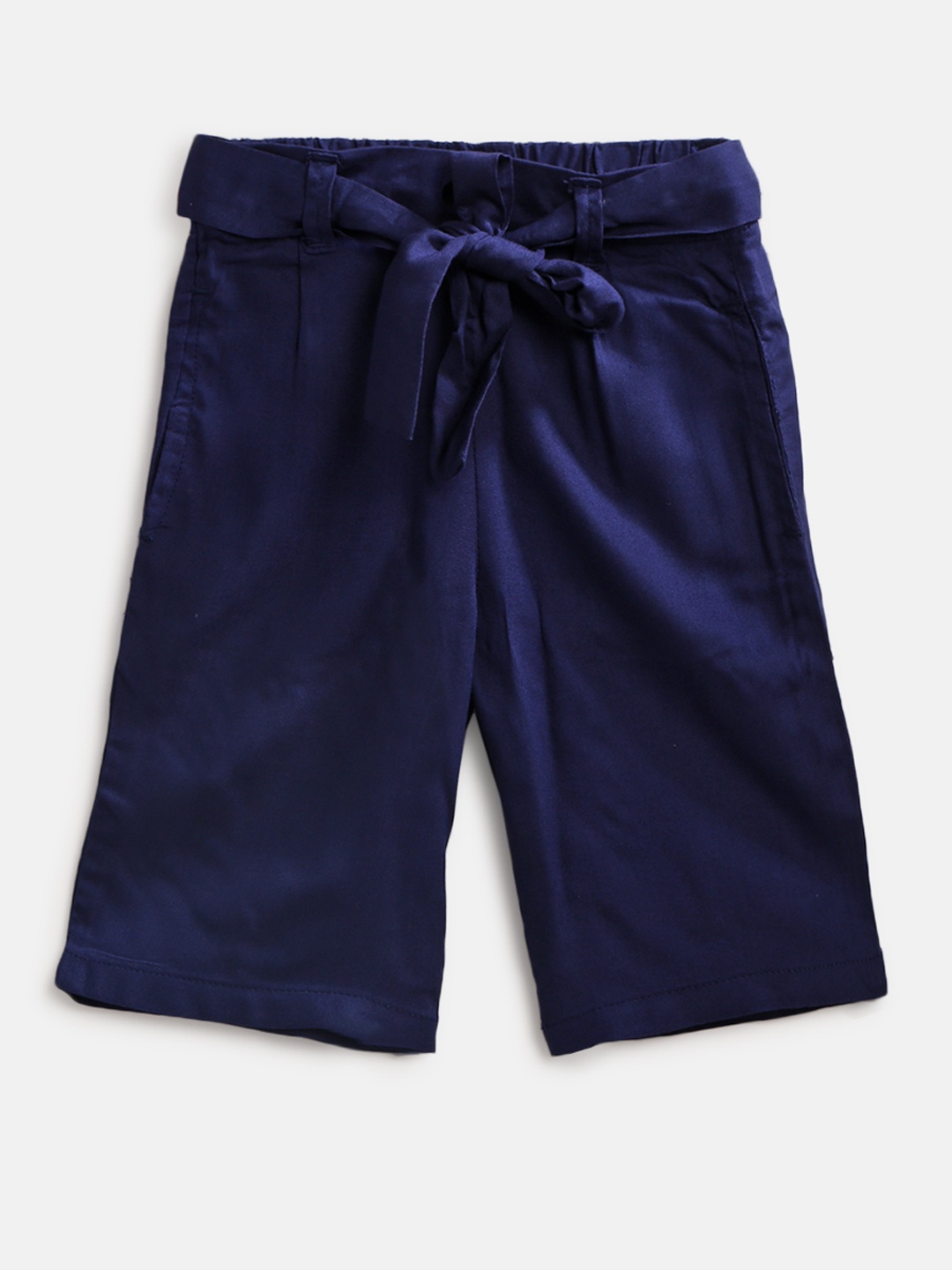 

Gini and Jony Girls Navy Regular Fit Solid Culottes, Navy blue