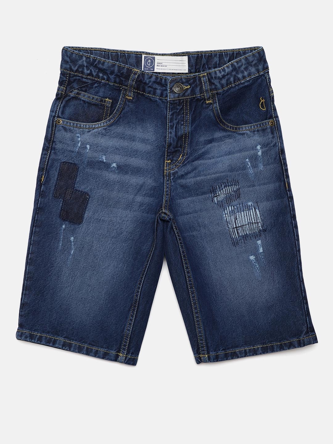 

Gini and Jony Boys Blue Washed Classic Fit Denim Shorts