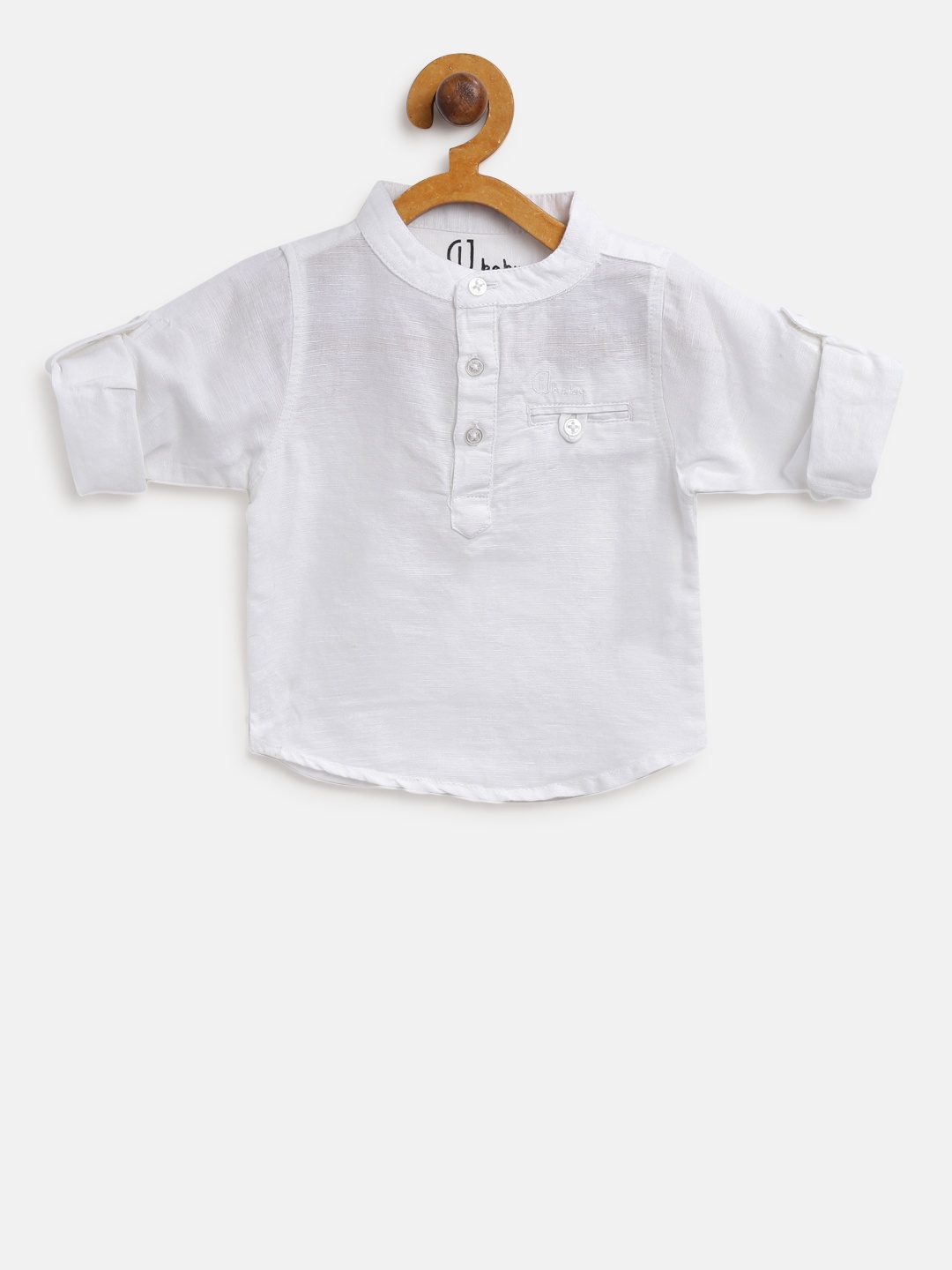 

Gini and Jony Boys White Regular Fit Solid Casual Shirt