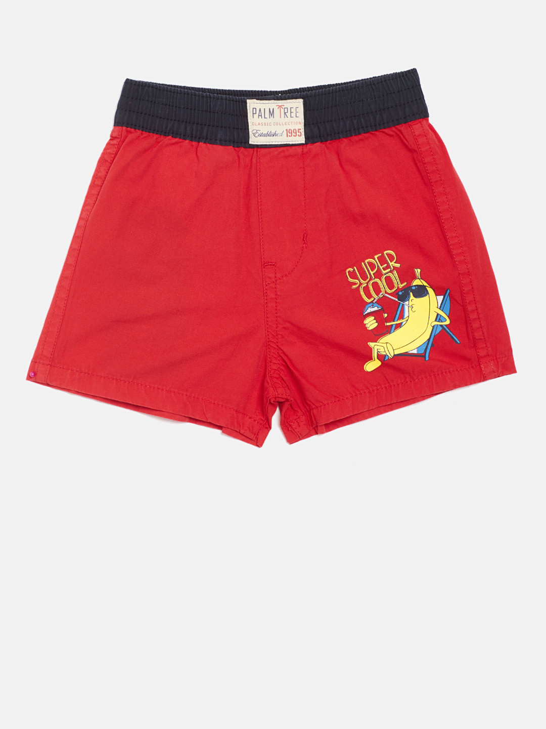 

Palm Tree Boys Red Printed Detail Pure Cotton Boxers 131246520974 C457