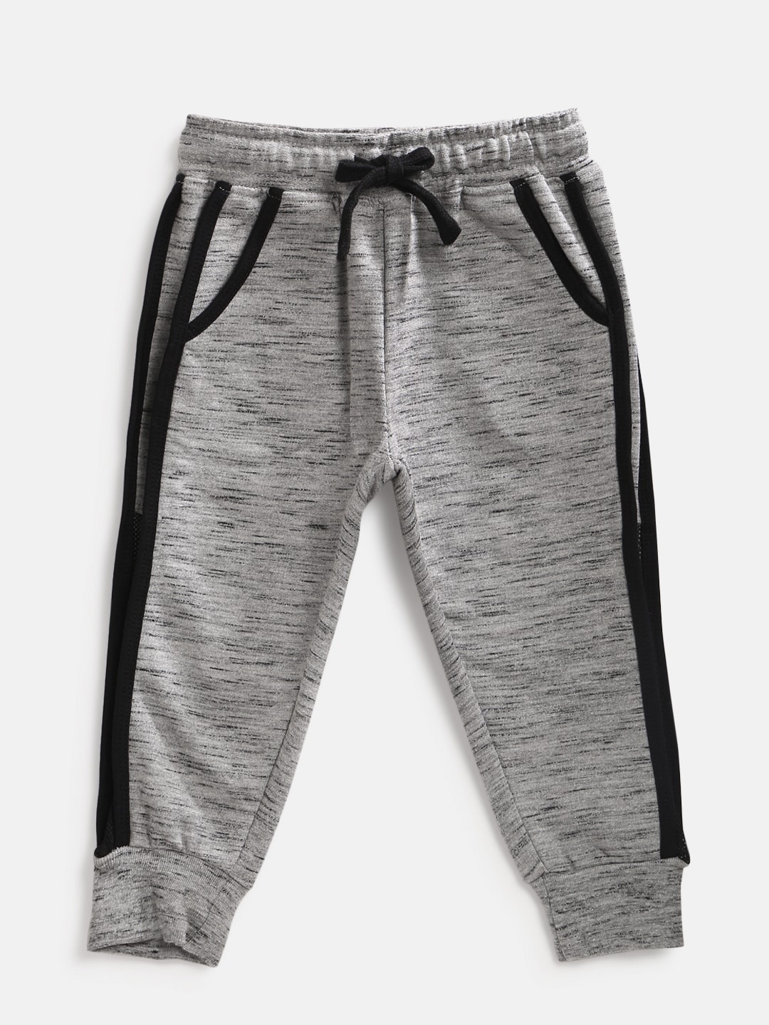 

Gini and Jony Girls Grey Melange Solid Jogggers