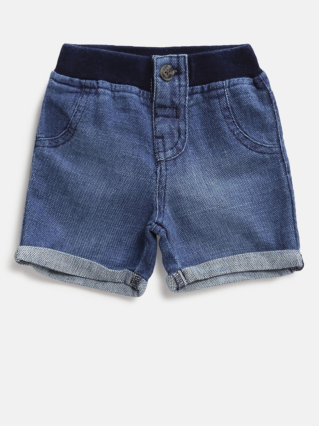 

Gini and Jony Boys Blue Washed Regular Fit Denim Shorts