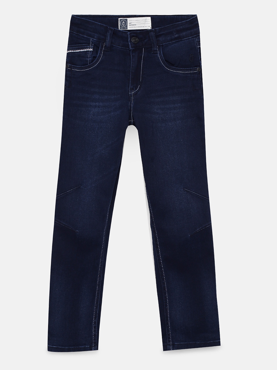 

Gini and Jony Boys Blue Slim Fit Mid-Rise Clean Look Stretchable Jeans