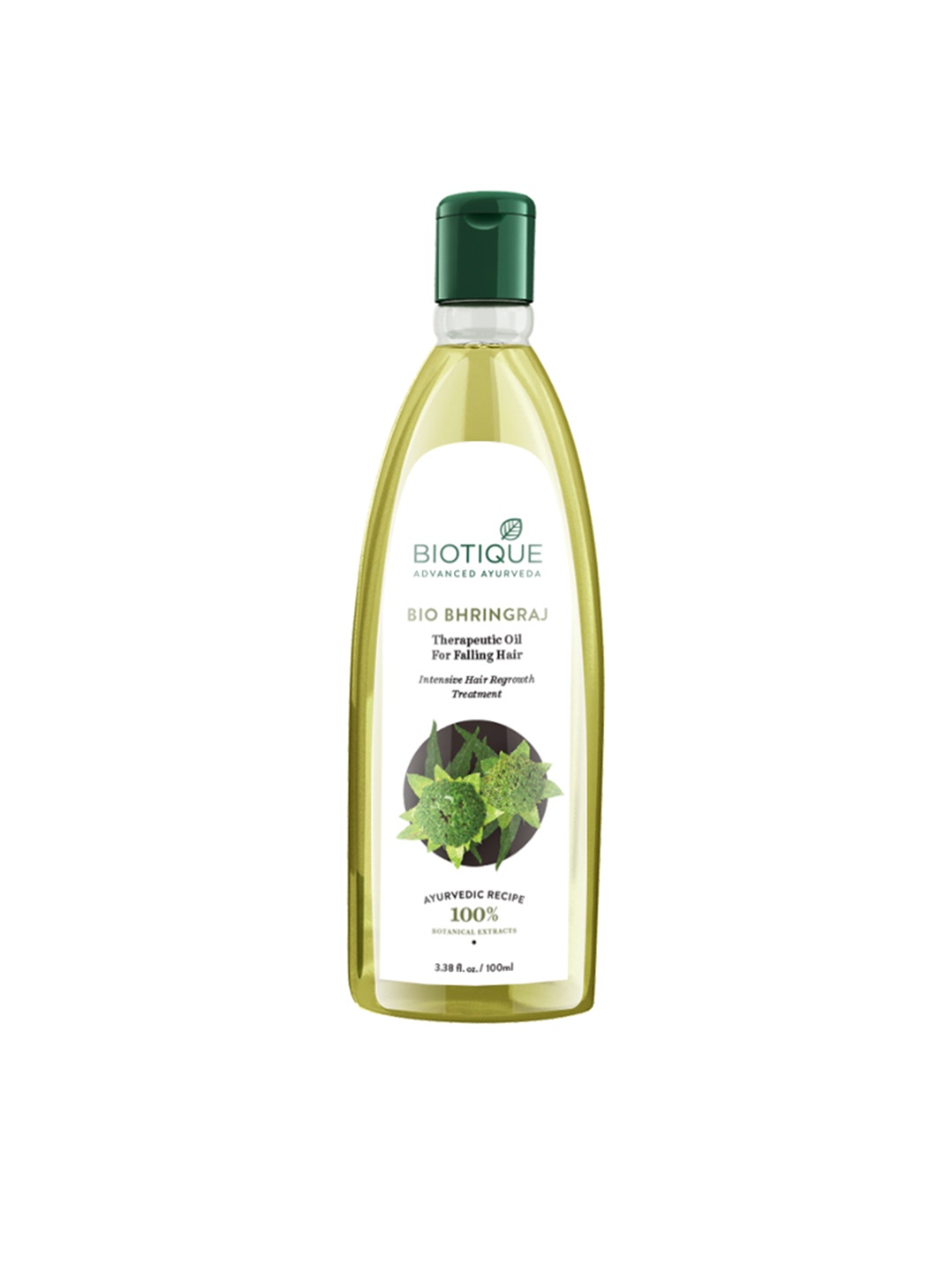 

Biotique Bio Bhringraj Therapeutic Oil for Falling Hair 100 ml, Transparent