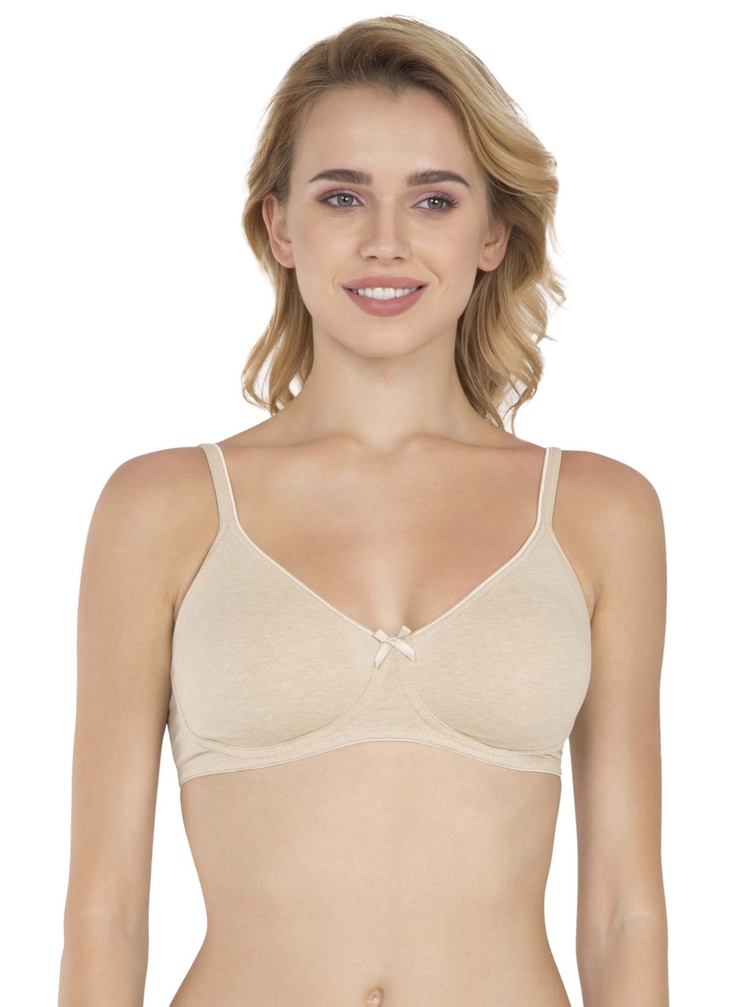 

Jockey Nude-Coloured Solid Non-Wired Lightly Padded Everyday Shaper Bra 1722-0105-SKIML