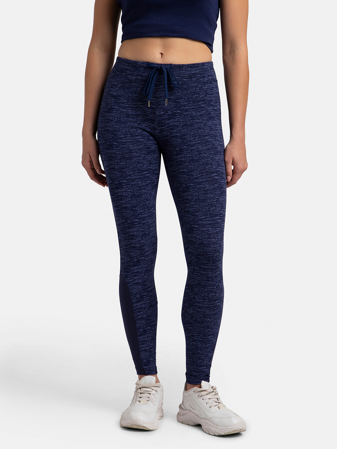 

Jockey Super Combed Cotton Stretch Yoga Pants with Side Zipper Pocket-AA01, Blue