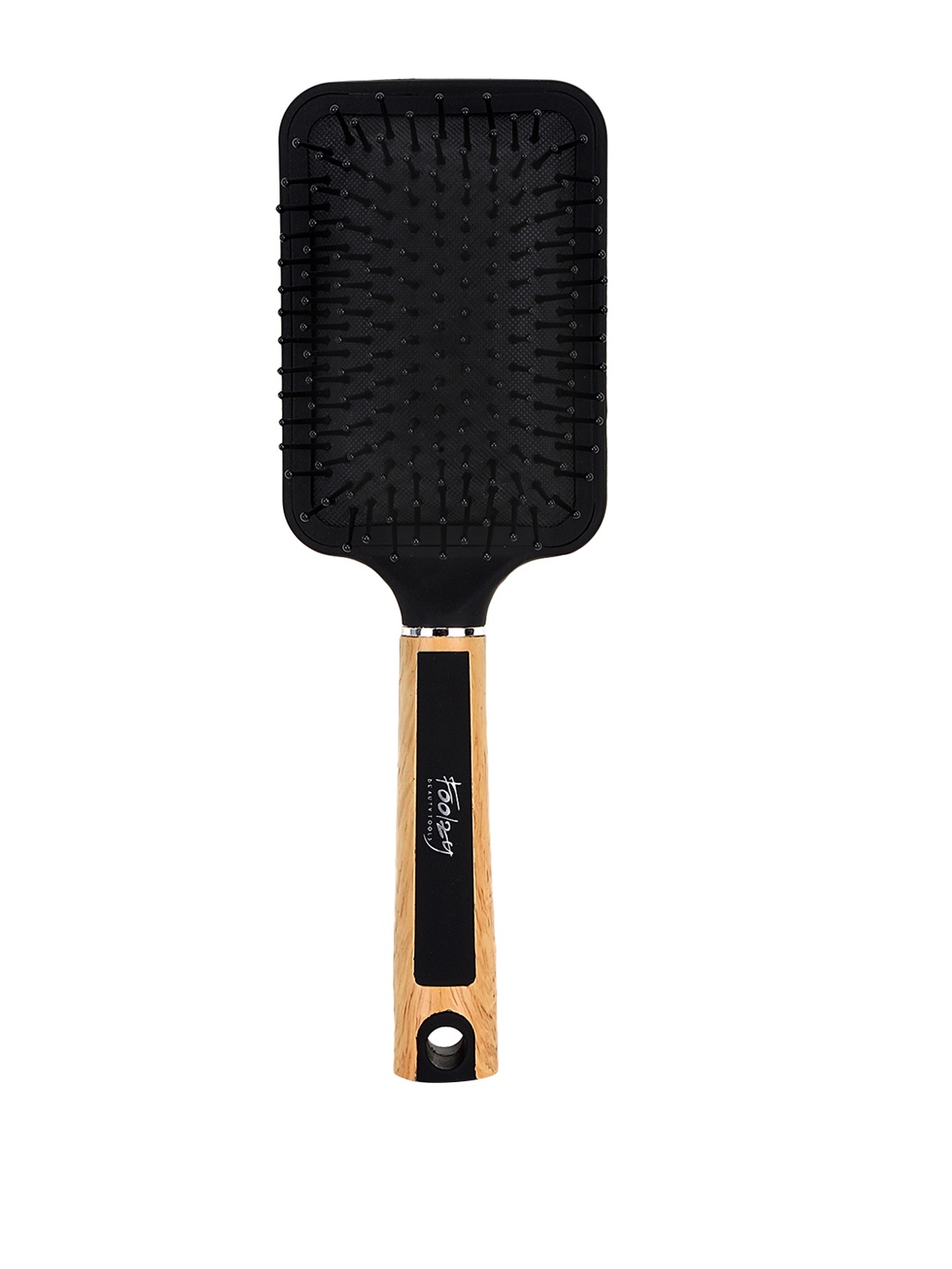 

Foolzy Brown Large Square Padded Detangling Hair Brush, Black