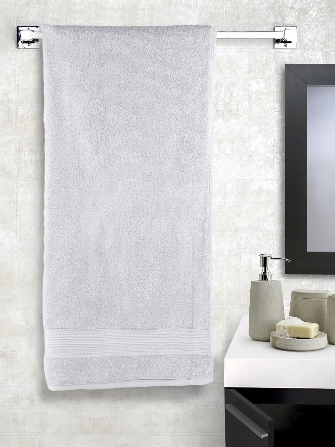 

Turkish Bath Unisex Grey 700 GSM Cotton Bath Towel