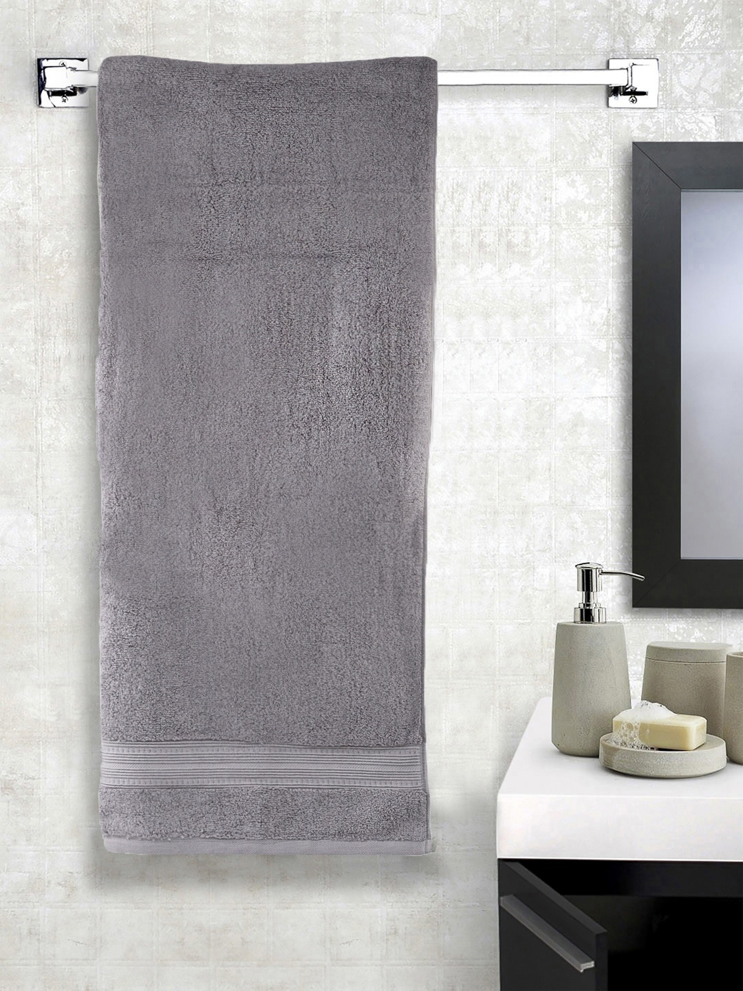

Turkish Bath Unisex Grey 700GSM Cotton Bath Towel