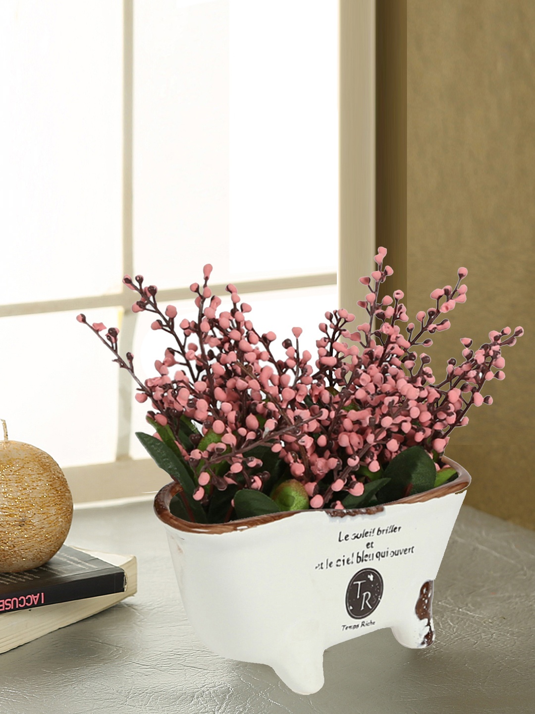 

Aapno Rajasthan White Ceramic Pot