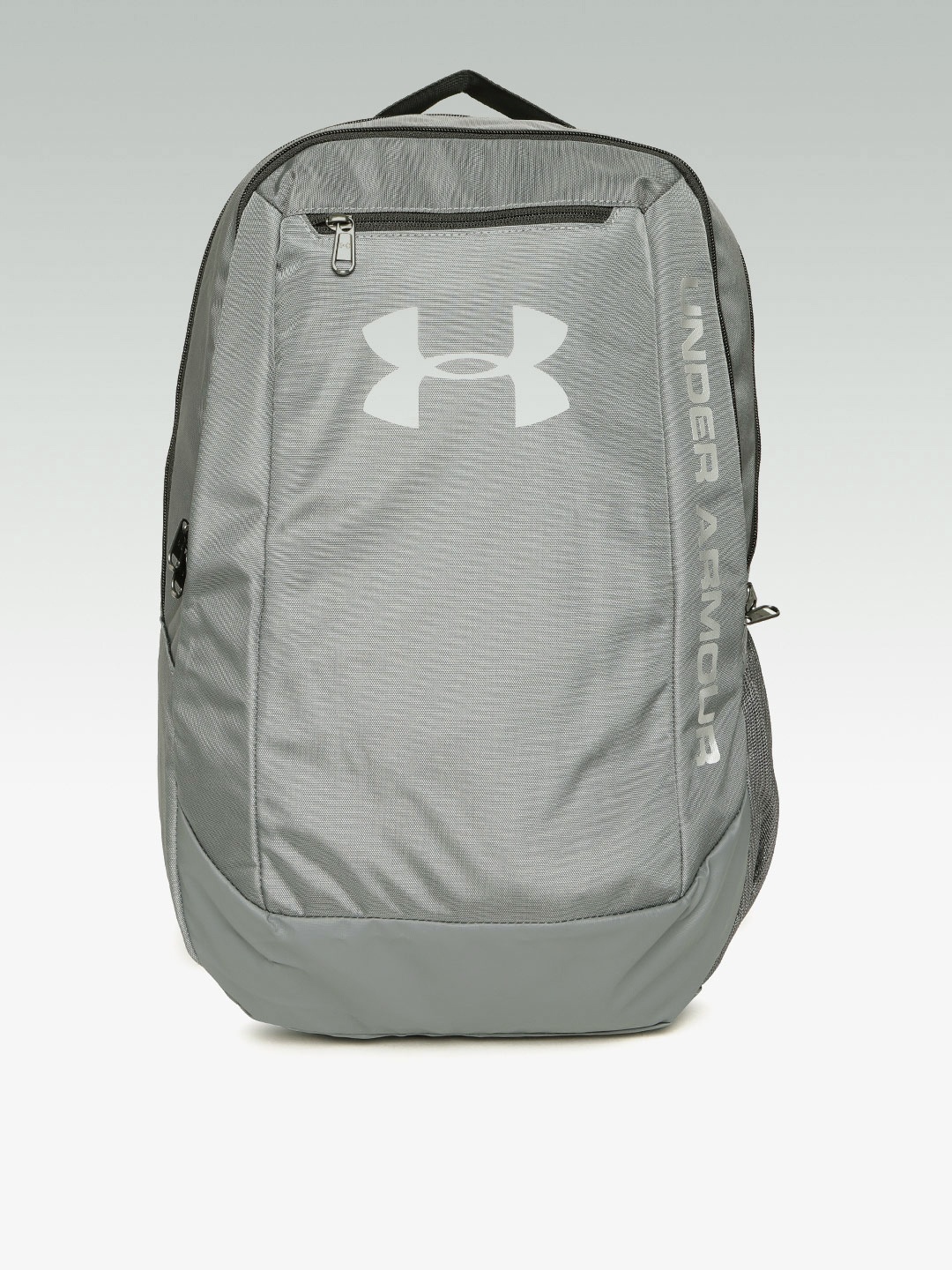 

UNDER ARMOUR Unisex Grey Brand Logo Print Hustle Backpack