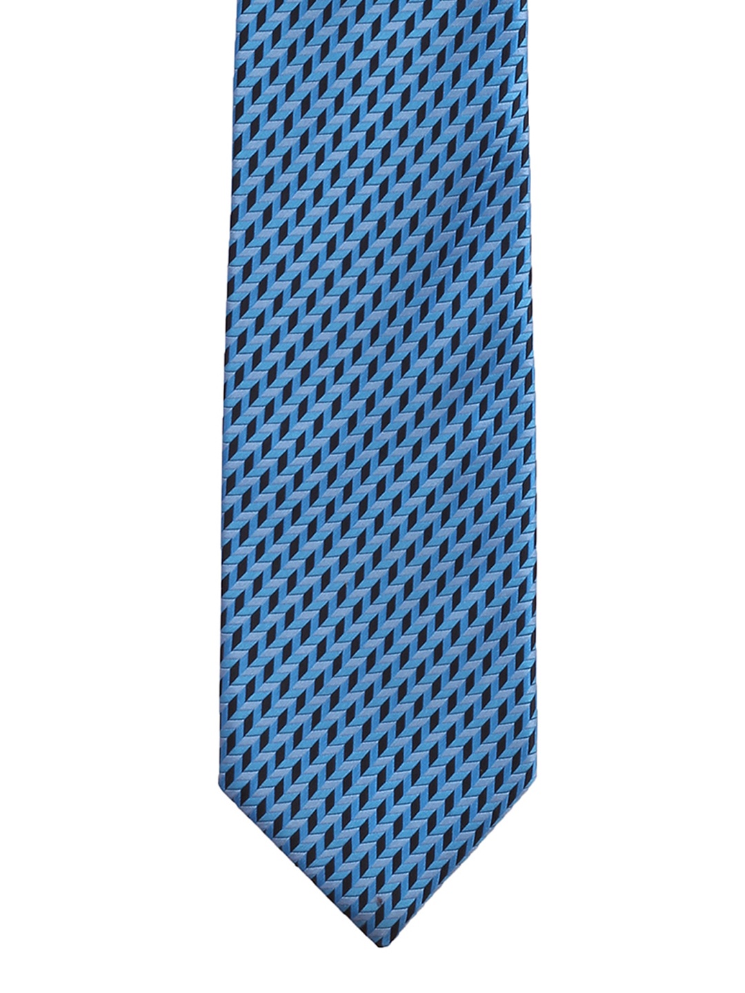 

PELUCHE Blue Woven Design Broad Tie