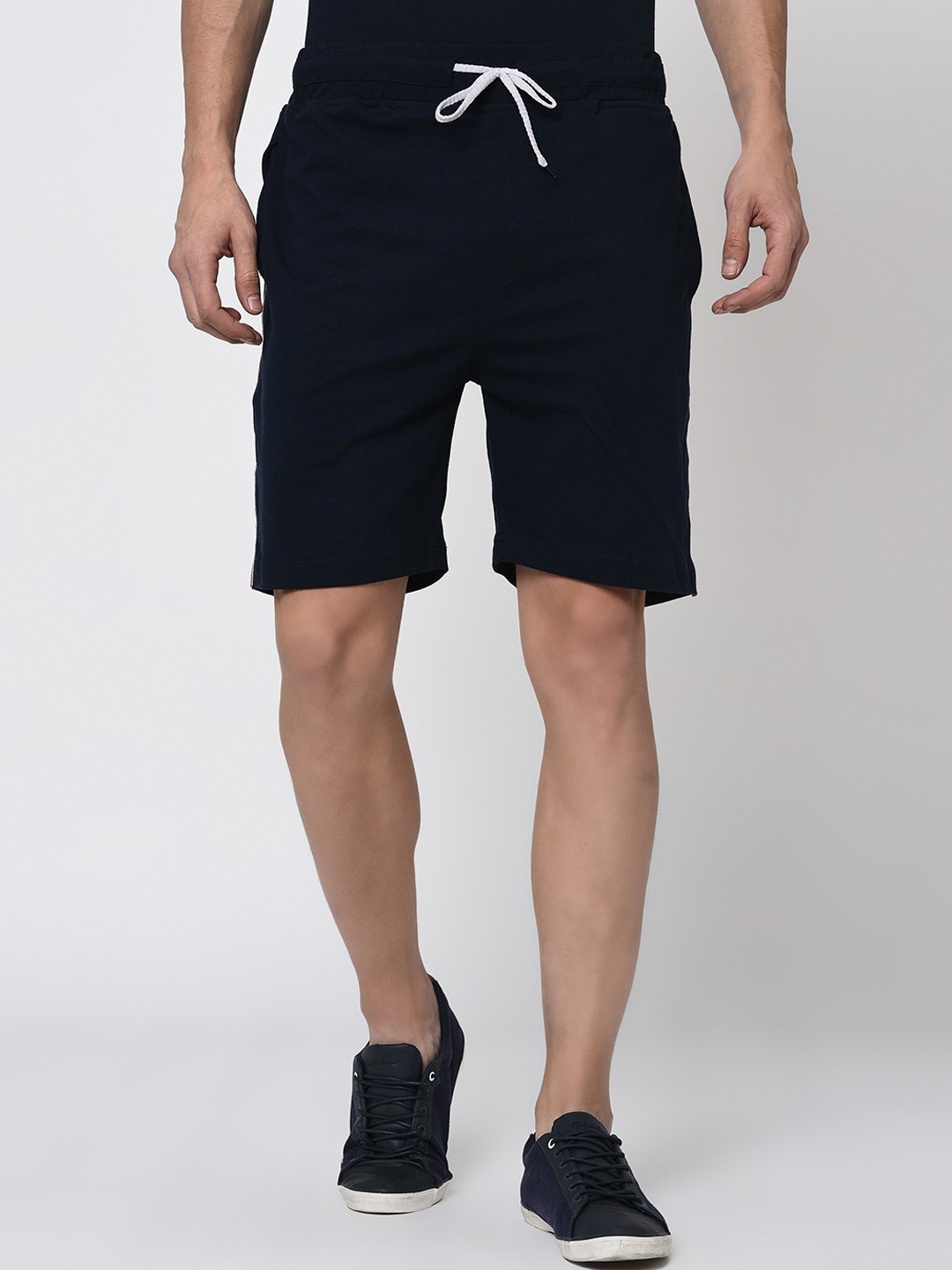

Rigo Men Navy Blue Solid Regular Fit Sports Shorts