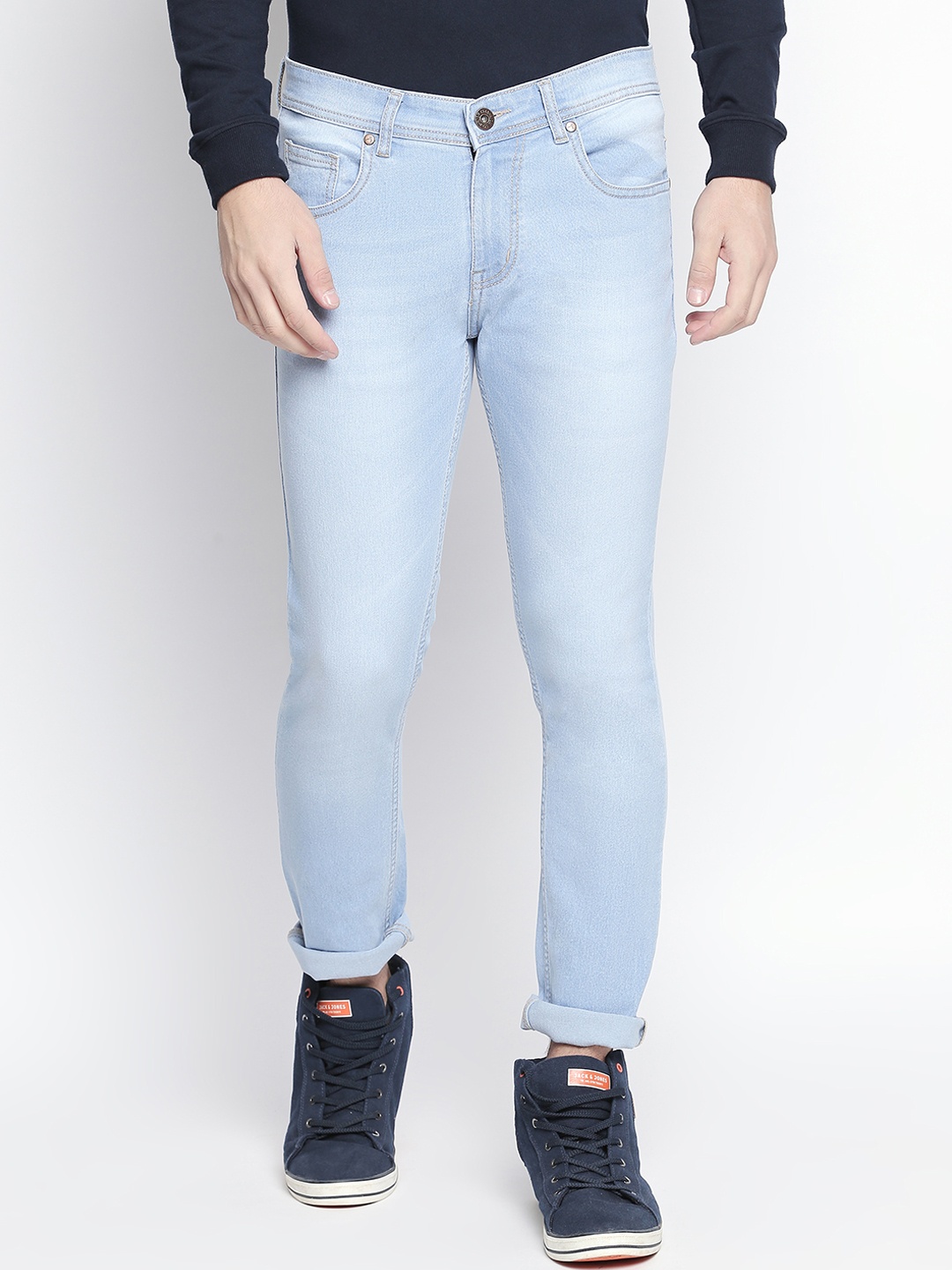 

High Star Men Blue Slim Fit Mid-Rise Clean Look Stretchable Jeans