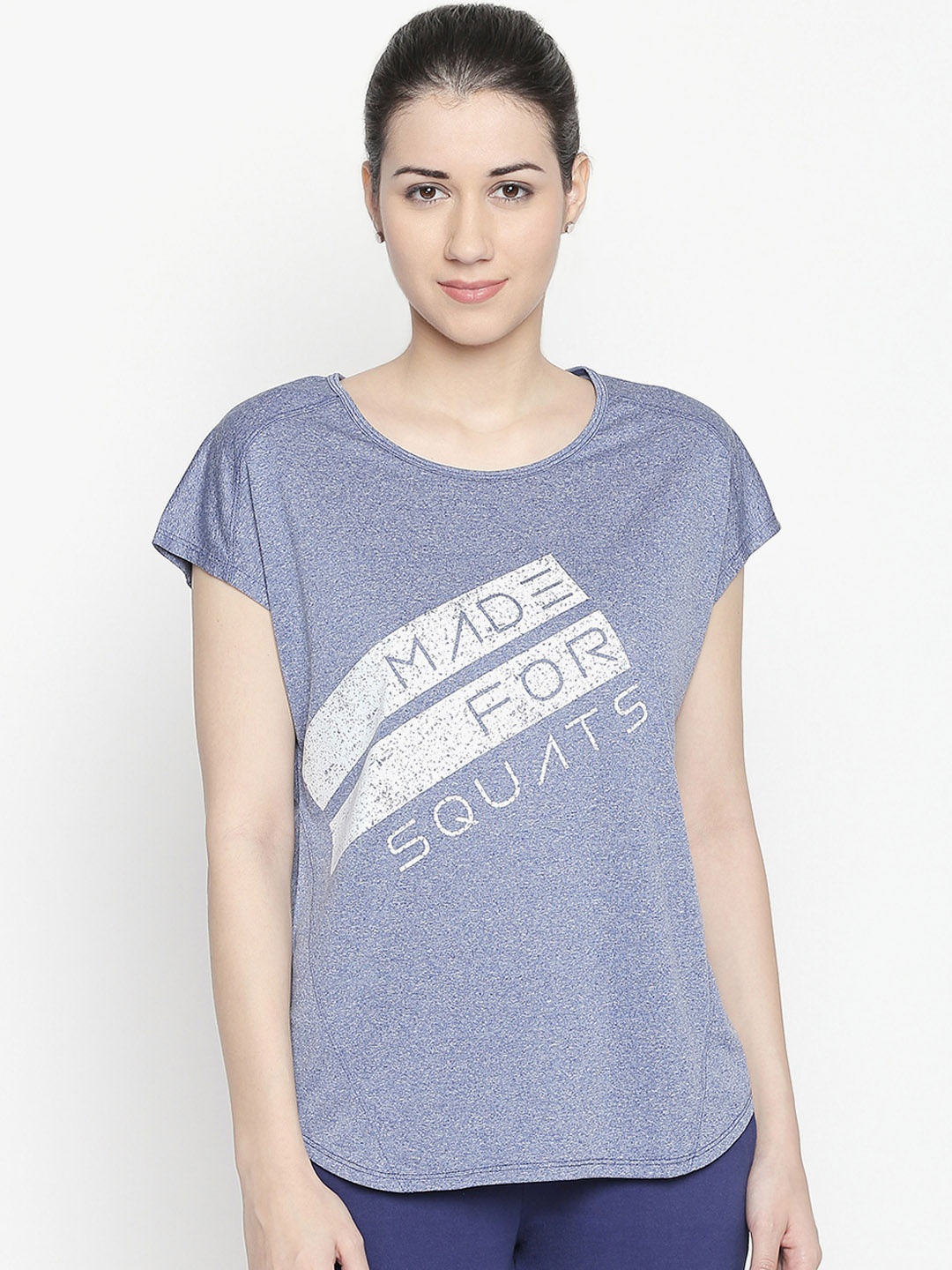 

Ajile by Pantaloons Women Blue Printed Top