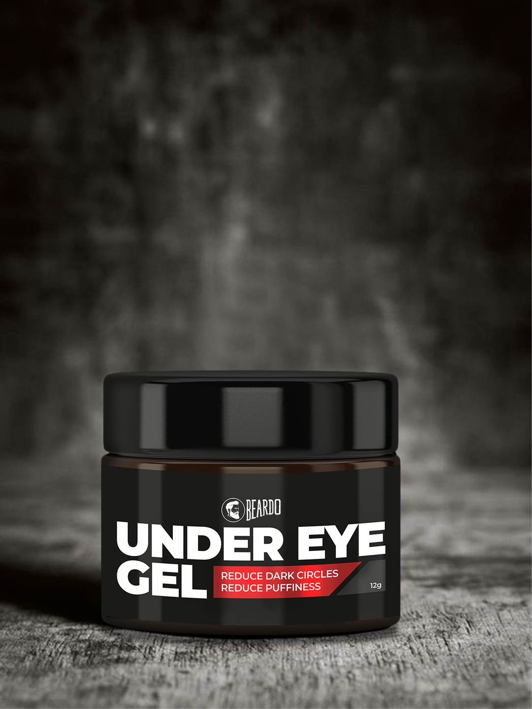 

BEARDO Men Under Eye Gel For Reducing Dark Circles & Puffiness 12 g, Black