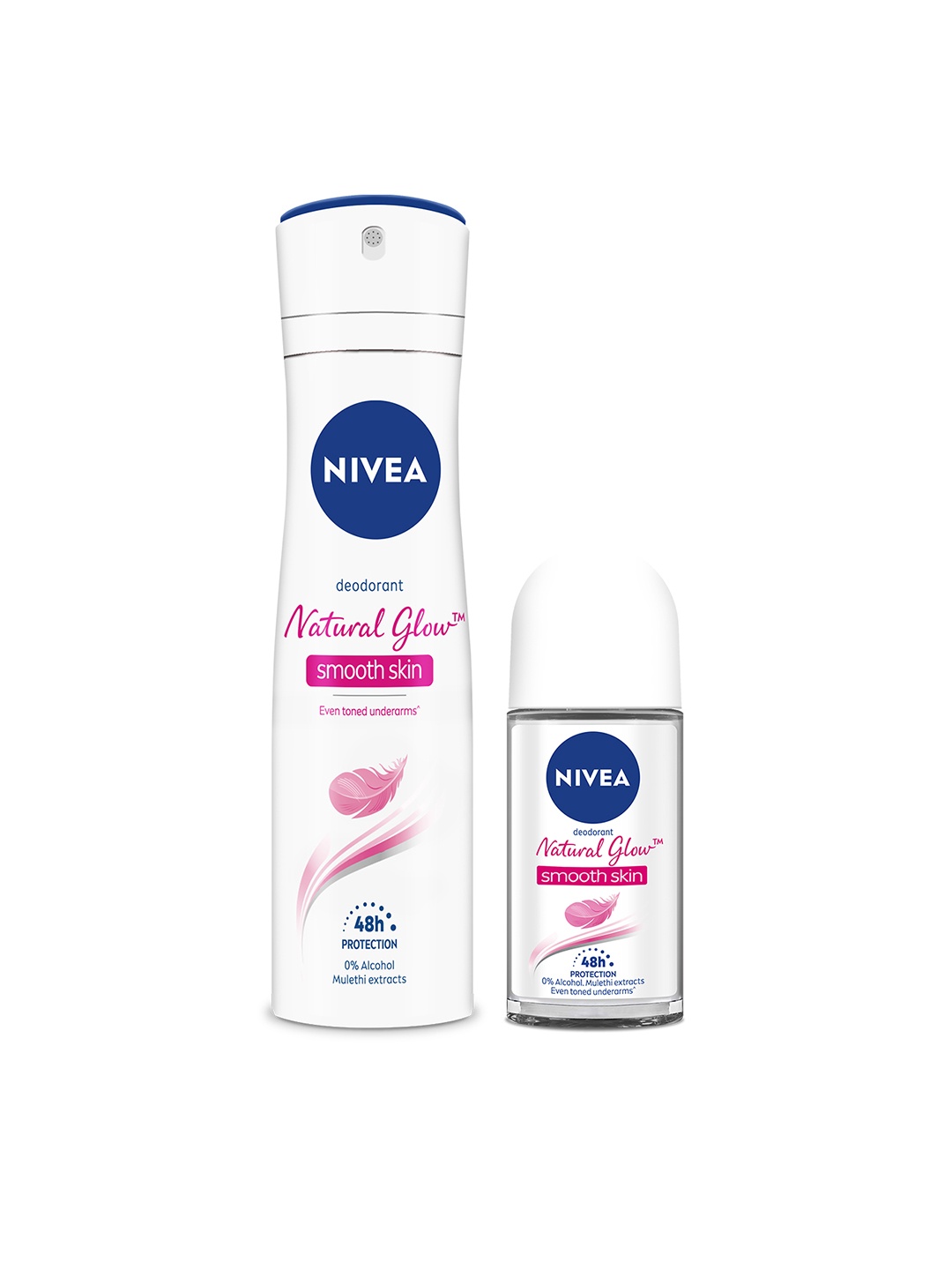 

Nivea Women Set of Whitening Smooth Skin Roll On & Deodorant, White