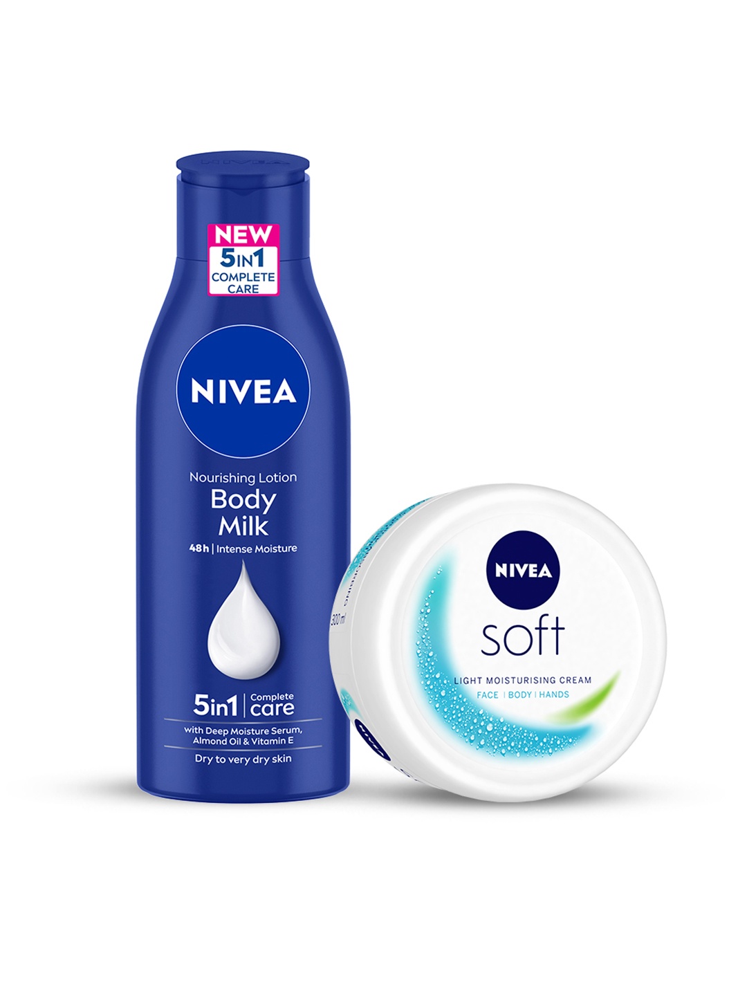 

Nivea Set of Body Lotion & Face Moisturisers, Blue
