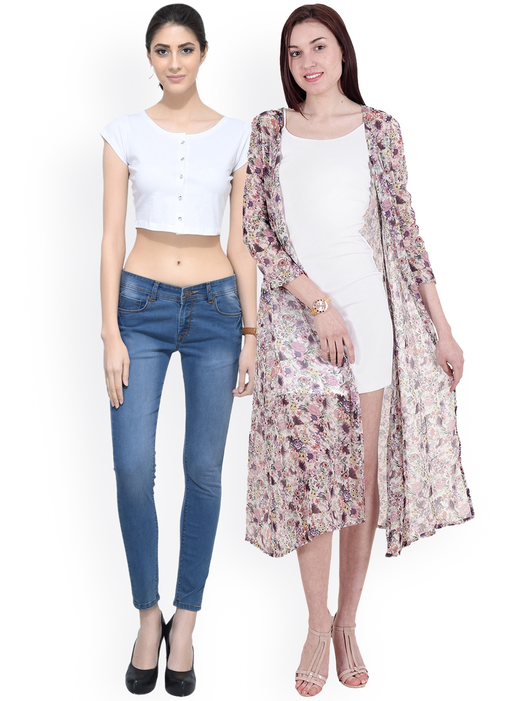 

SCORPIOUS Women Pack of Shrug & Top, Multi