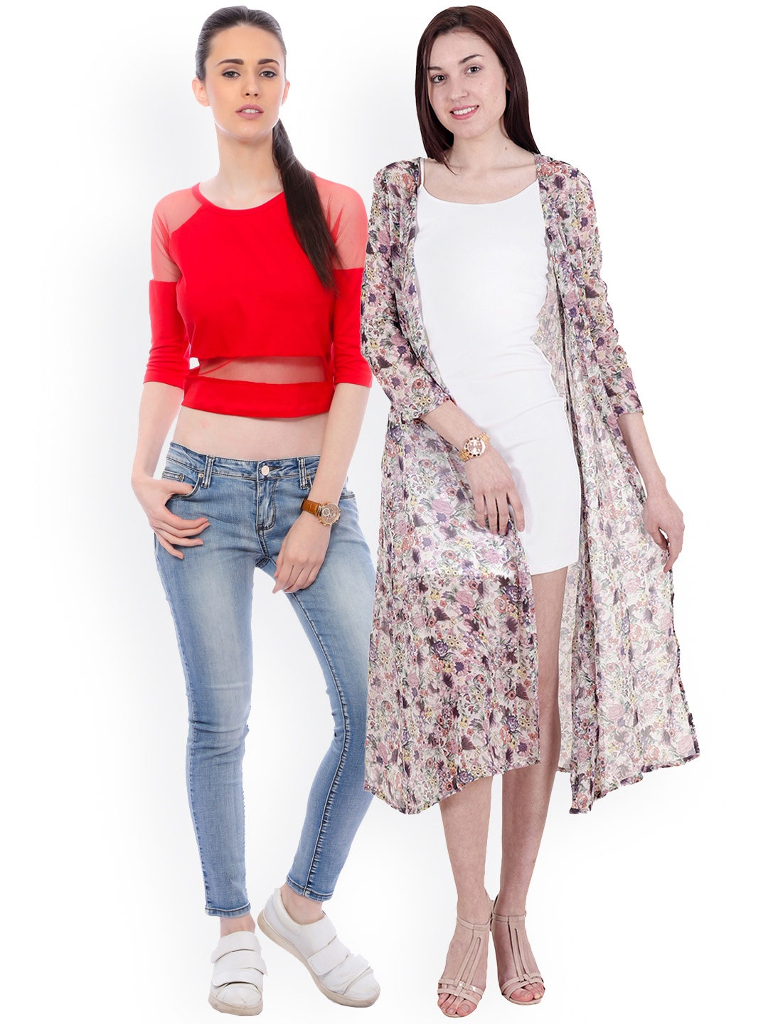 

SCORPIOUS Women Pack of Shrug & Top, Multi
