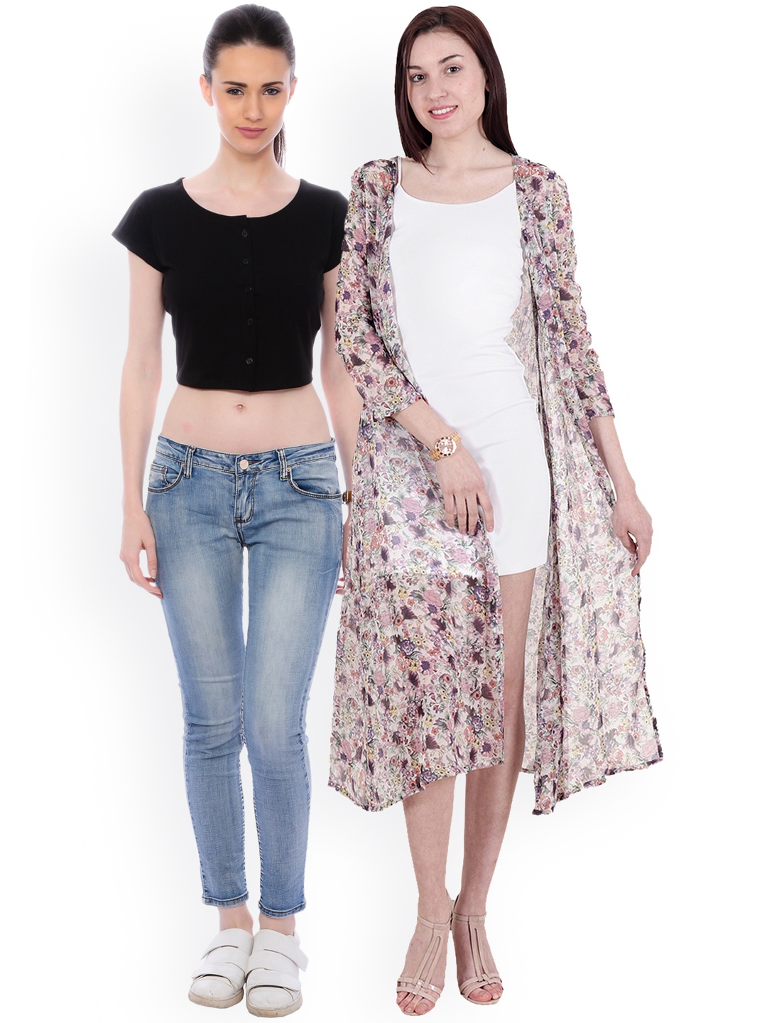 

SCORPIOUS Women Pack of Shrug & Top, Multi