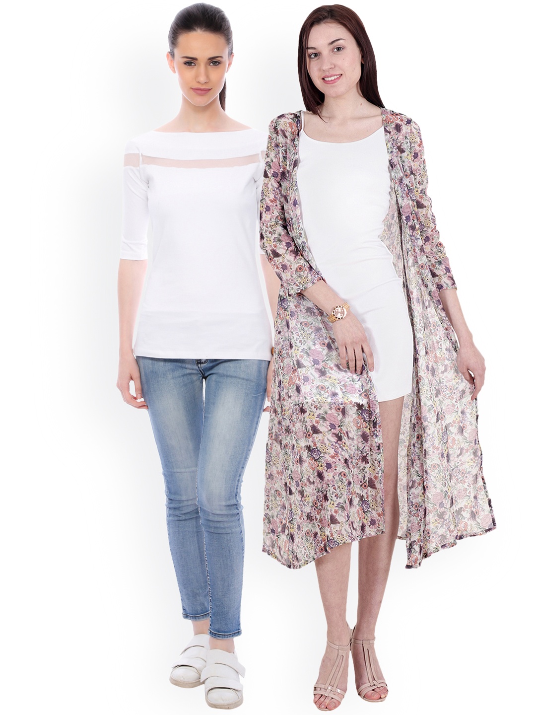 

SCORPIOUS Women Pack of Shrug & Top, Multi