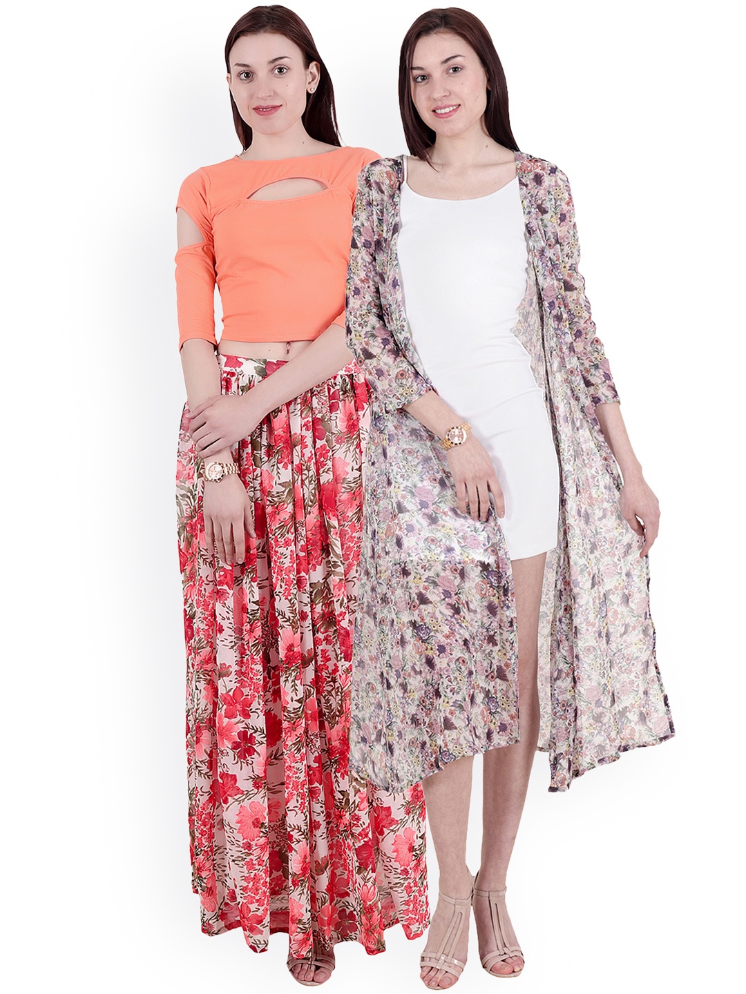 

SCORPIOUS Women Pack of Shrug & Top, Multi