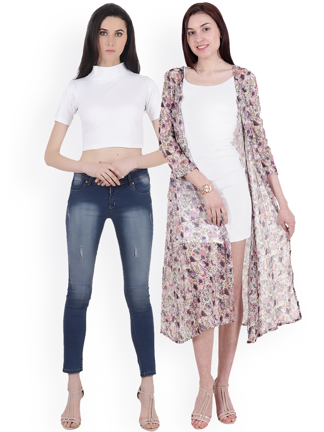 

SCORPIOUS Women Pack of Shrug & Top, Multi