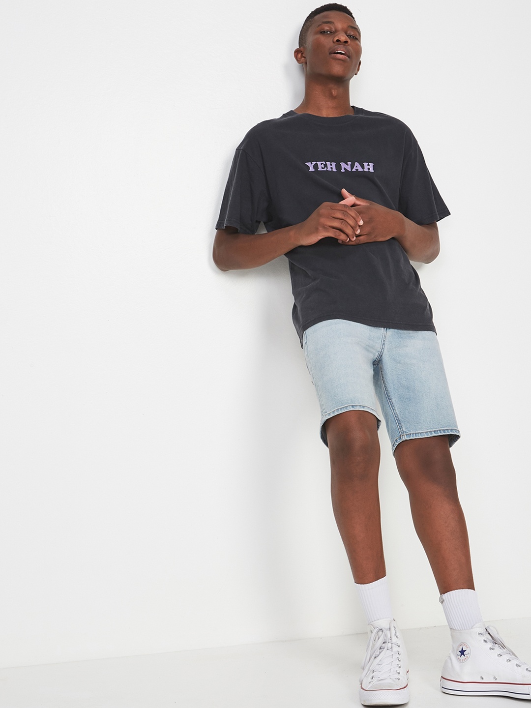 

COTTON ON Men Black Printed Round Neck T-shirt