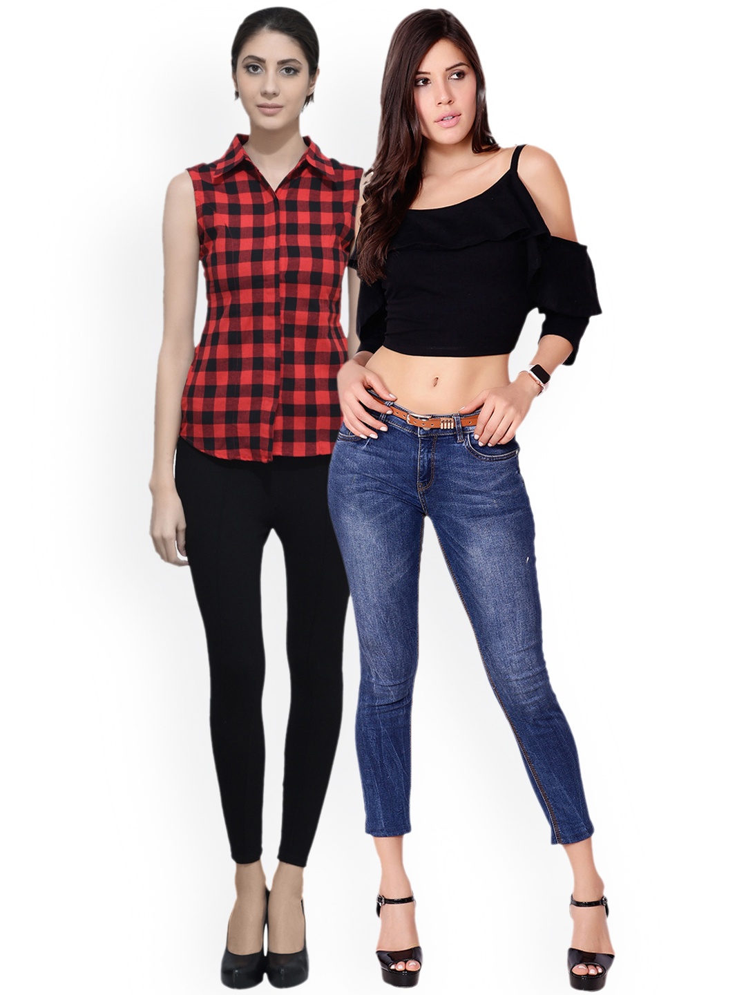 

Scorpious Women Pack of Shirt and Top, Red