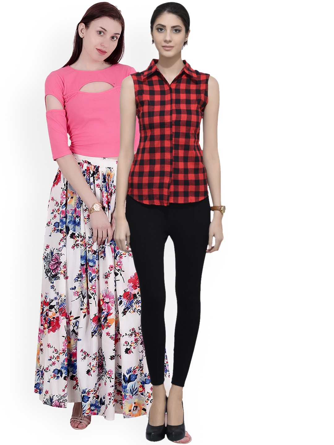 

SCORPIOUS Women Pack of Shirt and Top, Pink