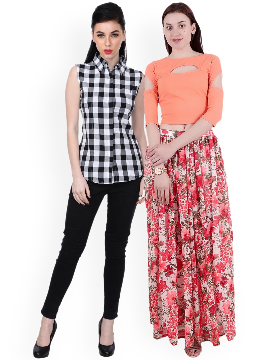

SCORPIOUS Women Pack of Shirt and Top, Orange