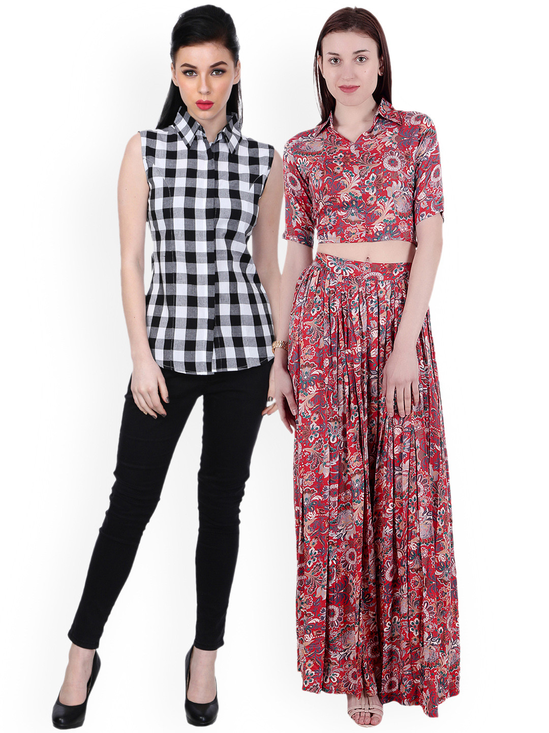 

SCORPIOUS Women Pack of Shirt and Top, Red
